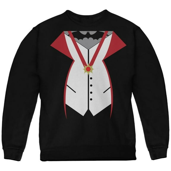 Halloween Vampire Costume Black Youth Sweatshirt - Youth Medium