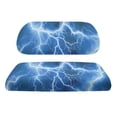 thumbnail image 6 of Garronmavis Blue Lightening Universal Golf Cart Elastic Seat Covers Smooth Surface Polyester Golf Cart Replacement Seat Cover for Outdoor Protection Interior Accessiores, 6 of 6