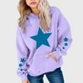 thumbnail image 2 of newwalpole Hoodies for Teen Girls Oversized Gradient Color Long Sleeve Sweatshirts Tween Girls Preppy Clothes Pullover Hoodies Purple for Size 7-8 Years, 2 of 4