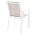thumbnail image 7 of Compamia Pacific Sling Arm Chair White Frame Taupe Sling, Set of 2, 7 of 7