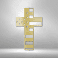 thumbnail image 2 of Scripture Walls Flag Cross Steel Sign Laser Cut Powder Coated Home & Office Metal Wall Decor Multiple Sizes & Colors, 2 of 5