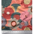 thumbnail image 1 of Soimoi polyester Crepe Fabric Flower Artistic Print Fabric by the Yard 52 Inch Wide, 1 of 3