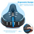 CDYWD Bike Seat for Men & Women Comfort Wide, Extra Soft Memory Foam