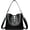 Black, variant on Vegan Leather Shoulder Bag Women’s Small Tote Handbag Satchel Crossbody Purse Slouchy Bag with 2 Removable Strap