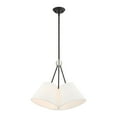 thumbnail image 5 of 40563-04 Livex Lighting Prato - 3 Light Chandelier in Modern Style - 21 Inches wide by 20.5 Inches high-Black Finish    -Traditional Installation, 5 of 10