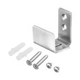 thumbnail image 1 of Unique Bargains Guide de Sol pour Porte de Grange, 1Pcs Matériel de Porte Coulissante en Acier Inoxydable Support en U Réglable Design Affleurant (Argent), 1 of 6
