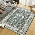thumbnail image 2 of Assaile Traditional Bohemian Gray 8*10ft Area Rug Rectangle Washable Foldable Printed for Hallway Bathroom Entryway, 2 of 7