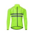 thumbnail image 4 of Toystoory Chaqueta de ciclismo abrigo con capucha rompevientos chaleco reflectante a prueba de viento impermeable mujer manga larga montar verde Type3 NO3, 4 of 6
