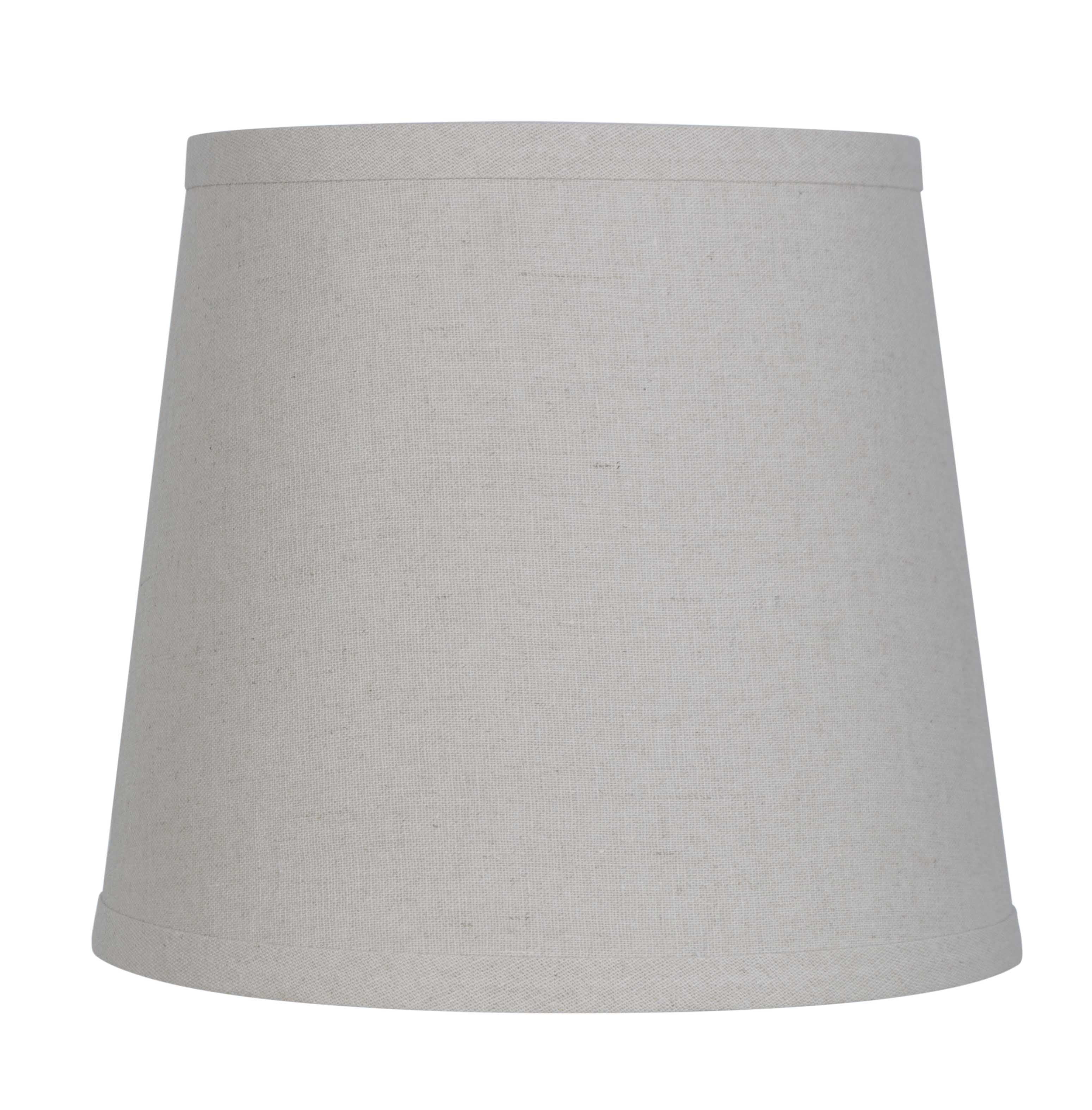 Mainstays Mix & Match Nature Linen Accent Lamp Shade, Round, Beige, 7 x 9 x 8 in