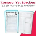 thumbnail image 3 of Frigidaire 3.2 Cu. ft. Single Door Retro Compact Refrigerator EFR372, Blue, 3 of 9