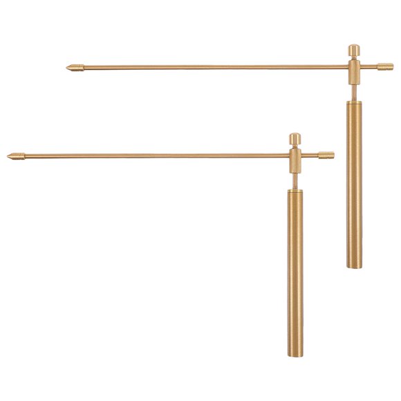 Miangastore 2pcs Dowsing Rods Copper Dowsing Rods Portable Divining Probe Rod with Storage Bag