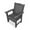Gray, variant on Fortune Candy HDPE Patio Dining Chair, Bar Chair for Outdoor Garden Yard, Heavy Duty 600 lbs, Black