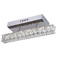 thumbnail image 1 of Bethel International KD04X-3S 4in LED Wall Sconce Chrome Crystal Bar Light, 1 of 1