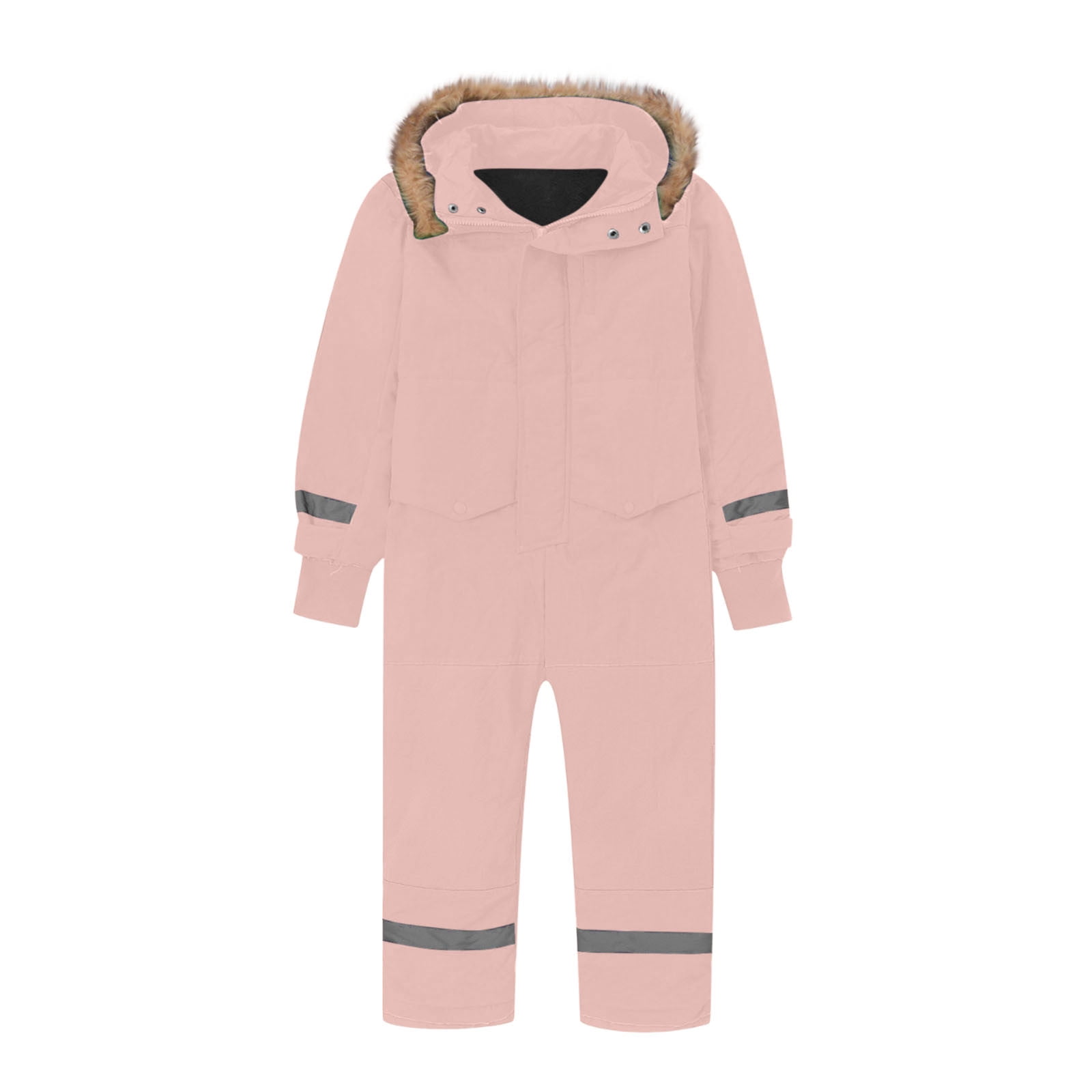 Paiwinds Kids Snowsuit Winter One-Piece with Hood - All Weather Waterproof Suit for Girls and Boys, Warm Puffer Jumpsuit for Outdoor Activities
