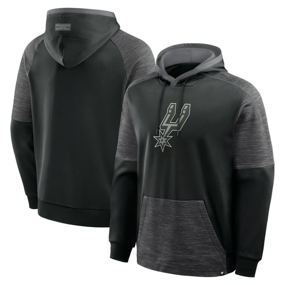 Men's Fanatics Black San Antonio Spurs Pick & Roll Defender Pullover Hoodie