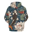 thumbnail image 6 of Koi Fish Vintage Lotus Regular Fit Hoodie, Sporty Pullover Hooded Sweatshirt for Men Women XL, 6 of 6