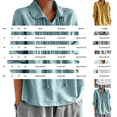 thumbnail image 3 of beishanbush Hot Sales Saving $15 Womens Button Down Shirts Women's Blouse,V Neck Pleated Lapel Long Sleeve Loose Fit Under $20, 3 of 4