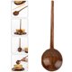 thumbnail image 5 of Cuchara de madera Cuchara de sopa de cocina Cuchara portátil para servir alimentos Cuchara de mango largo, 5 of 5
