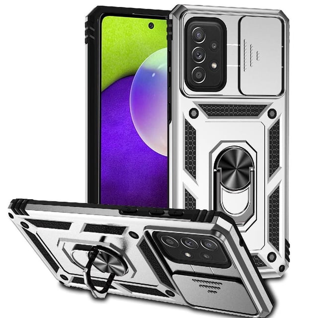 Estuche GANGXUN para Samsung Galaxy A73 5G, soporte giratorio 360°, estilo mecánico y magnético
