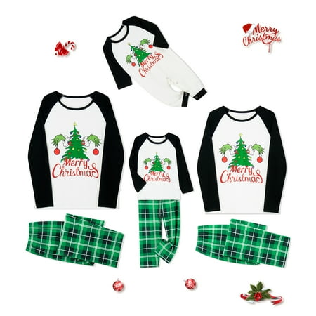 

AMILIEe Family Pajamas Christmas Pajamas Family Christmas Tree Pajamas Set Xmas Pajamas Set