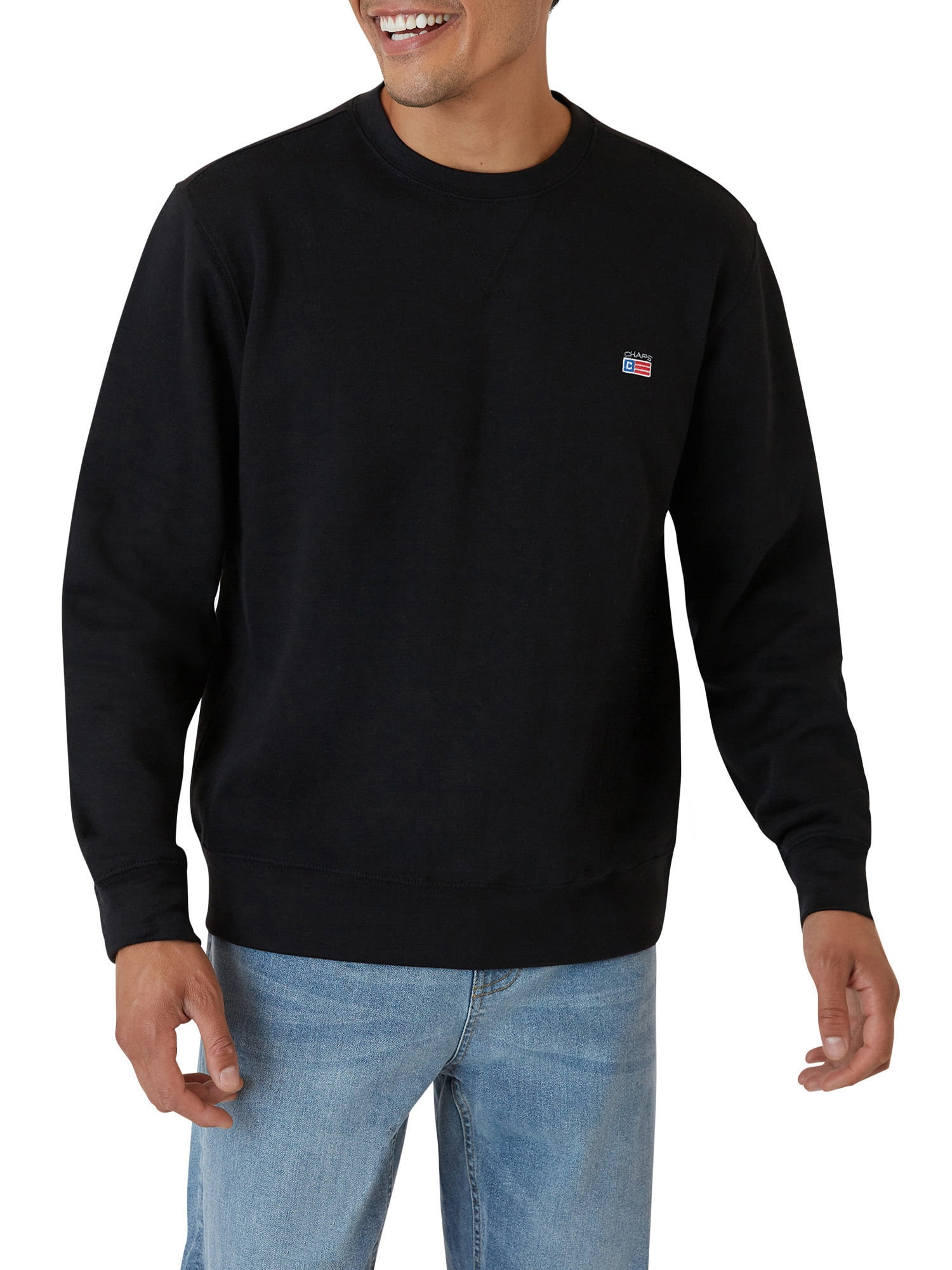 Chaps Men's Everyday Fleece Crewneck Sweatshirt- Sizes XS up to 4XB ...