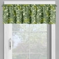 thumbnail image 2 of Ambesonne Leaves Valance Pack of 2, Exotic Forest Monstera Leaf, 54"X18", Pastel Green Multicolor, 2 of 5