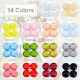 thumbnail image 5 of 196Pcs 14 Colors Mixed Pearl Resin Buttons Shirt Pearl Buttons Single Hole Flat Round Button Decorative Sewing Buttons for Craft Sewing Buckle 10.5x5.5mm DIY, 5 of 6