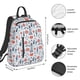 thumbnail image 4 of Striped Nautical Lighthouse Anchors Fish Octopus Backpack Casual Shoulder Daypack Lightweight Travel Backpack For Men Women, 4 of 5
