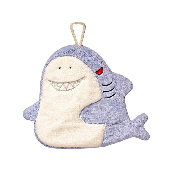 Toallas de mano absorbentes de microfibra de dibujos animados, de limpieza con lazo para colgar , estilo b BLESIY Colgando toallas