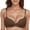 Coffee, variant on Women Jelly Strips Push Up Bra Breathable Support for Sagging Large Lift Small Bust Enhancing Comfort, M, Coffee