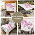 thumbnail image 6 of Pink Flowers Tapestry for Bedroom Wall Hanging Tapestry, Pastoral Botanical Blossom Tree Branches Ceiling Backdrop Tapestries Poster Blanket Wall Decor for Teens Room Living Room Dorm 59" x 90", 6 of 8