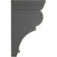 thumbnail image 3 of Ekena Millwork 3"W x 6 1/2"D x 12"H Large Rojas Wood Vintage Decor Corbel, Black, 3 of 6