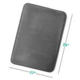 thumbnail image 4 of Nestl Absorbent Memory Foam Bath Mat Set Bathroom Rug, Gray, 17"x24", 4 of 7