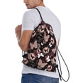 thumbnail image 3 of Kdxio Butterflies1 Print Drawstring Backpack Bag,Waterproof Draw String Back Sack, Gym Drawstring Bags Swim Bag For Unisex, 3 of 9