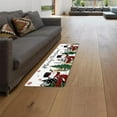 thumbnail image 3 of Christmas Kitchen Mat Rug Set of 2 Snowman Buffalo Xmas Tree Snowflakes White Runner Rug Anti-Fatigue Comfort Memory Foam Standing Mat Non-Slip Floor Door Mat for Bathroom Bedroom 18x30in+18x48in, 3 of 6