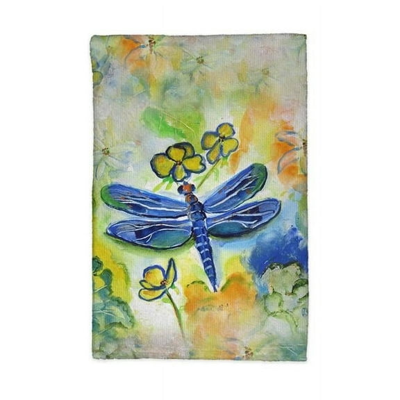 Betsydrake KT817 16 x 25 in. Dragonflys Garden Kitchen Towel