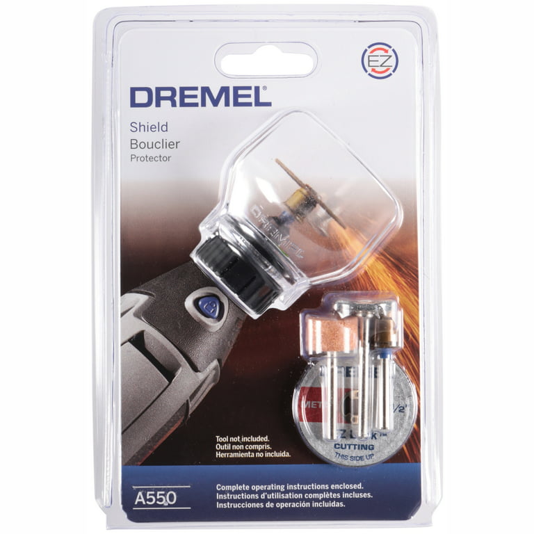 Dremel A550 Rotary Tool Shield Attachment Kit with 4 Accessories 