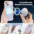 thumbnail image 6 of for iPhone 15 Plus Case Magnetic Ultra Slim Plating Design, TPU + PC Hybrid Shockproof Anti-Scratch Back Cover, Lightweight Drop Protective Phone Case Cover for iPhone 15 Plus, Purple, 6 of 7
