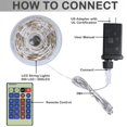 thumbnail image 3 of Luces de Cuerda Decute 500 LED 50m Blanco Cálido Cable Plateado 110V, 3 of 7