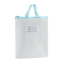 TACILIP A3 Thick Document Bag Transparent Test Paper Storage Bag Art Paper Storage Bag A4 Material Storage Tote Bag, School Supplies