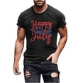 thumbnail image 2 of Tnhcen 4th of July Men's Premium Patriot Shirt USA Flag Graphic Summer Loose Fit Novelty T-Shirt Tops S-3XL, 2 of 5