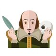 thumbnail image 2 of Great English Playwright Shakespeare Wall Decal Wallmonkeys Peel and Stick Graphic (12 in W x 9 in H) WM502599, 2 of 4