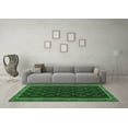 thumbnail image 3 of Ahgly Company Indoor Round Oriental Emerald Green Traditional Area Rugs, 3' Round, 3 of 4