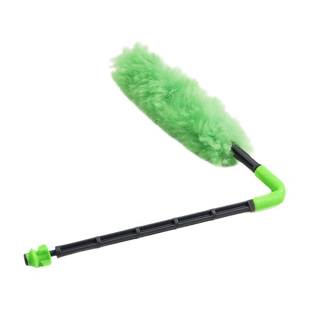 Carril de varilla limpia SwaB SwaB SwaB Plegable Portable, herramienta de extracción de polvo de 47 cm de longitud, limpiador absorbente suave para