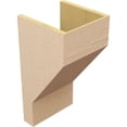 thumbnail image 5 of 12"W x 12"D x 24"H Wide Clemmons Rough Cedar Woodgrain TimberThane Corbel, Primed Tan, 5 of 6