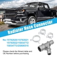 thumbnail image 2 of 1 juego de conector de manguera de radiador para Chevrolet Silverado 2005-2013 No.15834772/15834773, 2 of 7