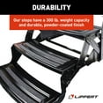 thumbnail image 5 of Lippert Black, 24", Steel RV Steps, 3-Step Manual, Anti-Slip Skid Tape, 5 of 6