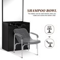thumbnail image 3 of BarberPub 29.5" Shampoo Bowl Station with Mirror Salon Styling Cabinet Particleboard 3130, 3 of 6