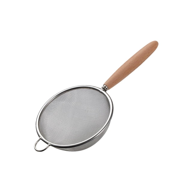 Colador de malla fina de acero inoxidable, colador con orificio colgante, utensilios de cocina, coladores de alimentos para preparación de alimentos 10cm