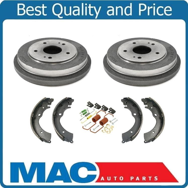 for 05-15 Smart Car Fortwo 100/% All New Brand New Brake Drums /& Rear Brake Shoes